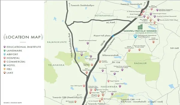 Godrej Royale Woods location