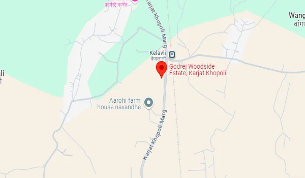 Godrej Woodside Estate location map