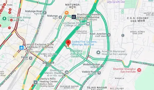 Godrej Five Gardens location map
