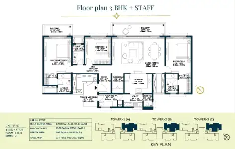 godrej-tiara-3-bhk-plus-staff-apartment-floor-plan-by-godrej-properties-located-at-yeshwanthpur-goraguntepalya-bangalore-karnataka
