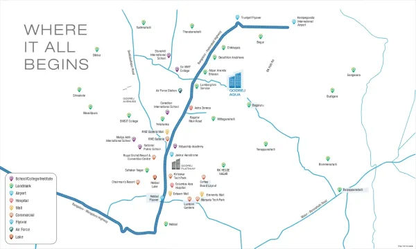 Godrej Aqua location map Godrej Aqua location map