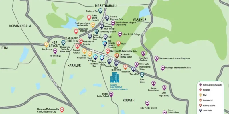 Godrej Park Retreat Location map Godrej Park Retreat Location map